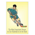 Hockey Player Photo Hand Mirror (2" x 3")